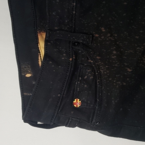 HUDSON Jeans Nicole Bleach Splatter Galaxy Super Skinny Mid Rise - Picture 6 of 10